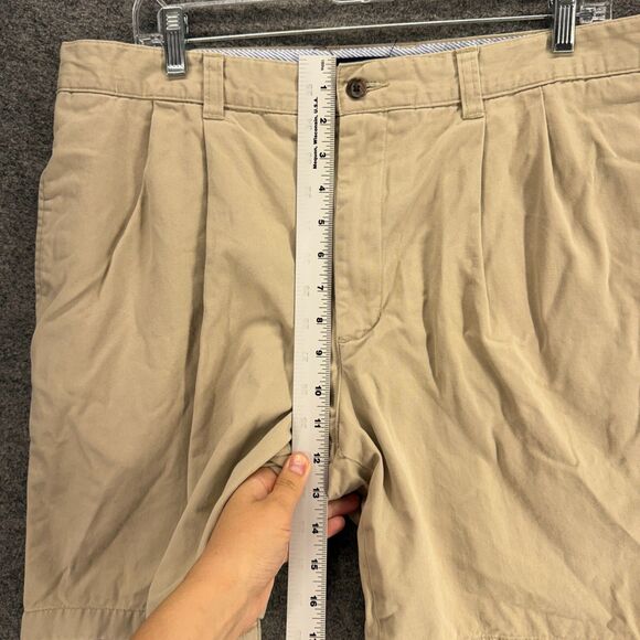 Club Room Shorts Men 34 Beige Mid Rise Bermuda Flat Front Pockets Regular Fit - Picture 4 of 8